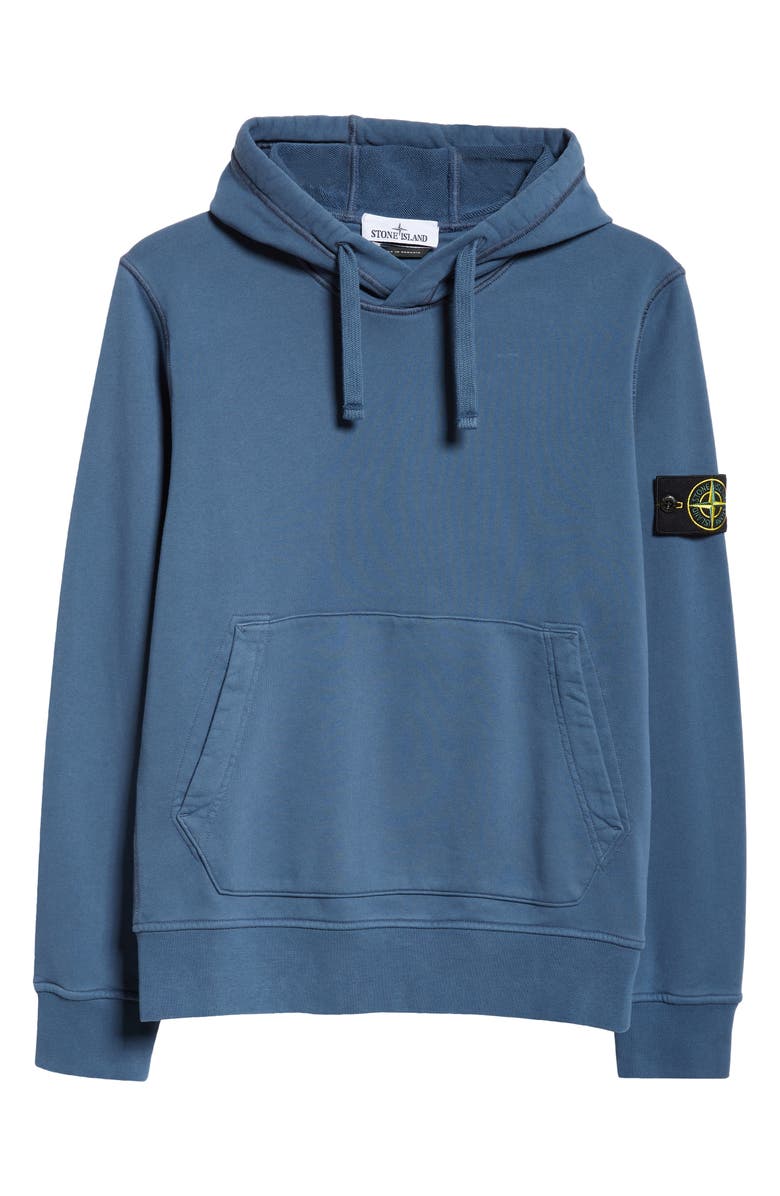 Stone Island Felpa Pullover Hoodie, Alternate, color, Dark Blue