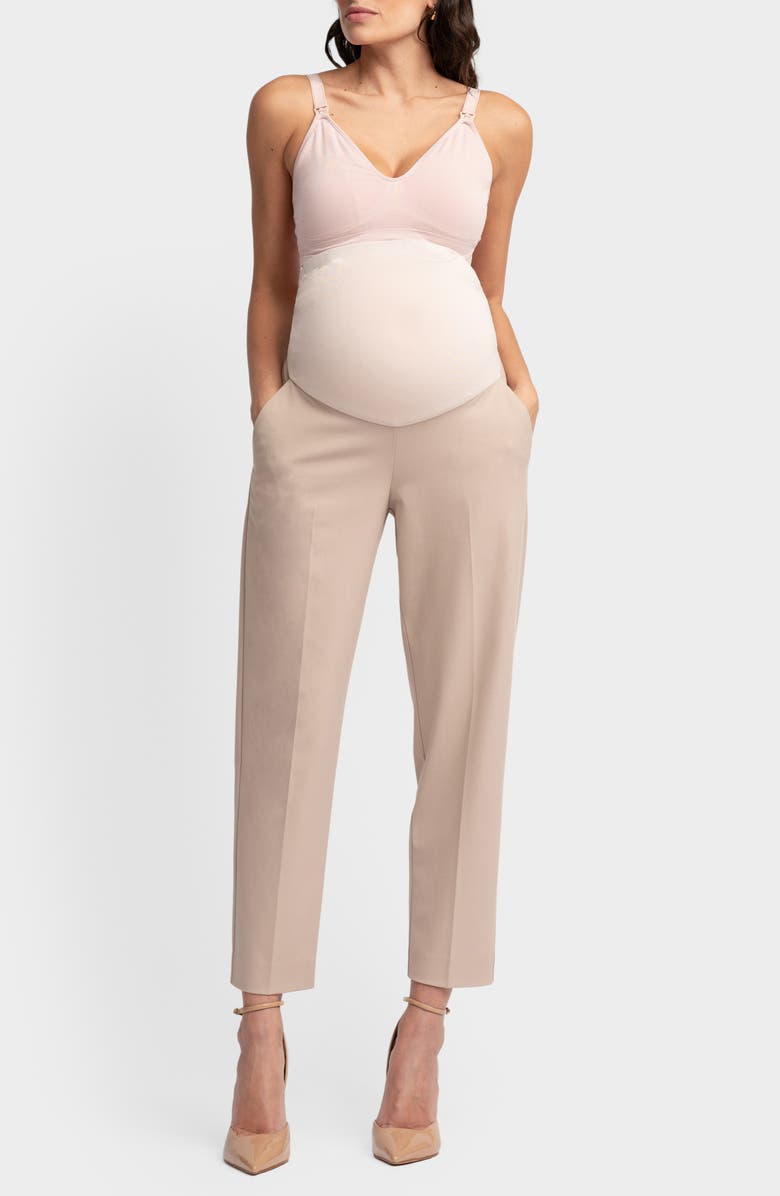 Seraphine Tapered Over the Bump Maternity Pants, Main, color, 