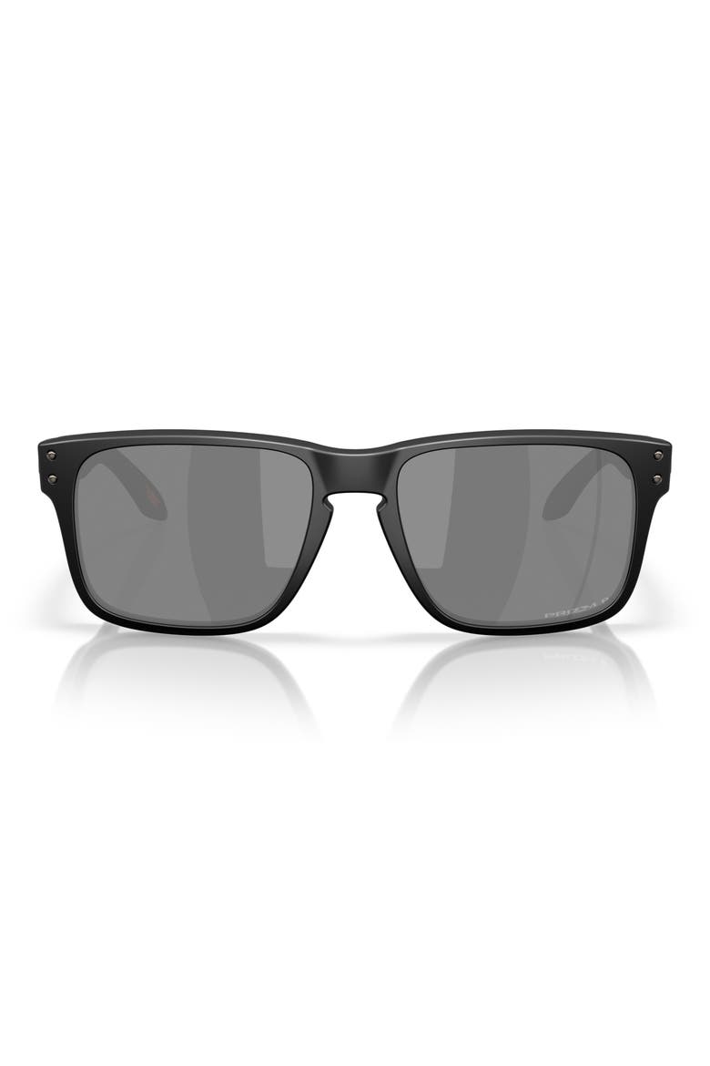 Holbrook S 53mm Polarized Square Sunglasses, Main, color, MATTE BLACK / PRIZM