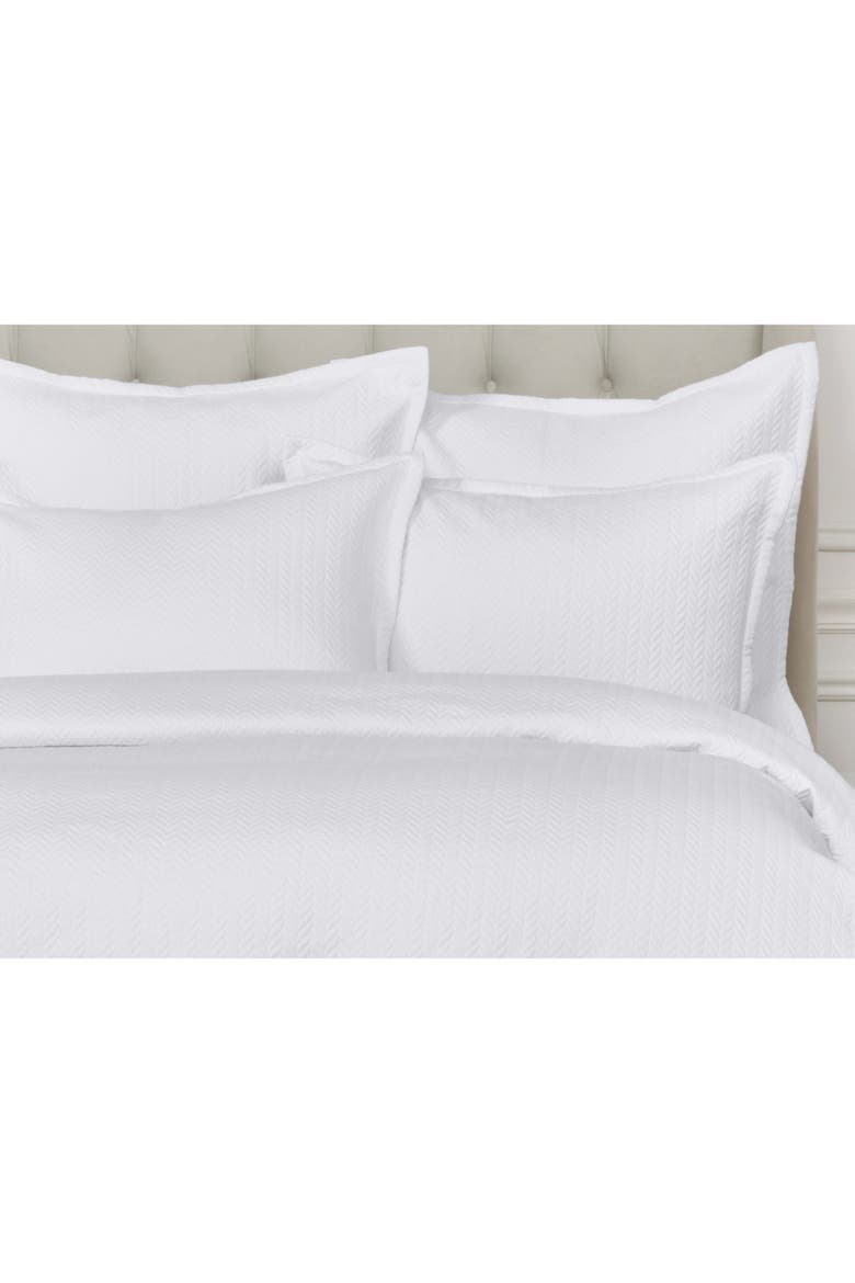Edin 100% Cotton King Duvet Cover, Alternate, color, Off-White