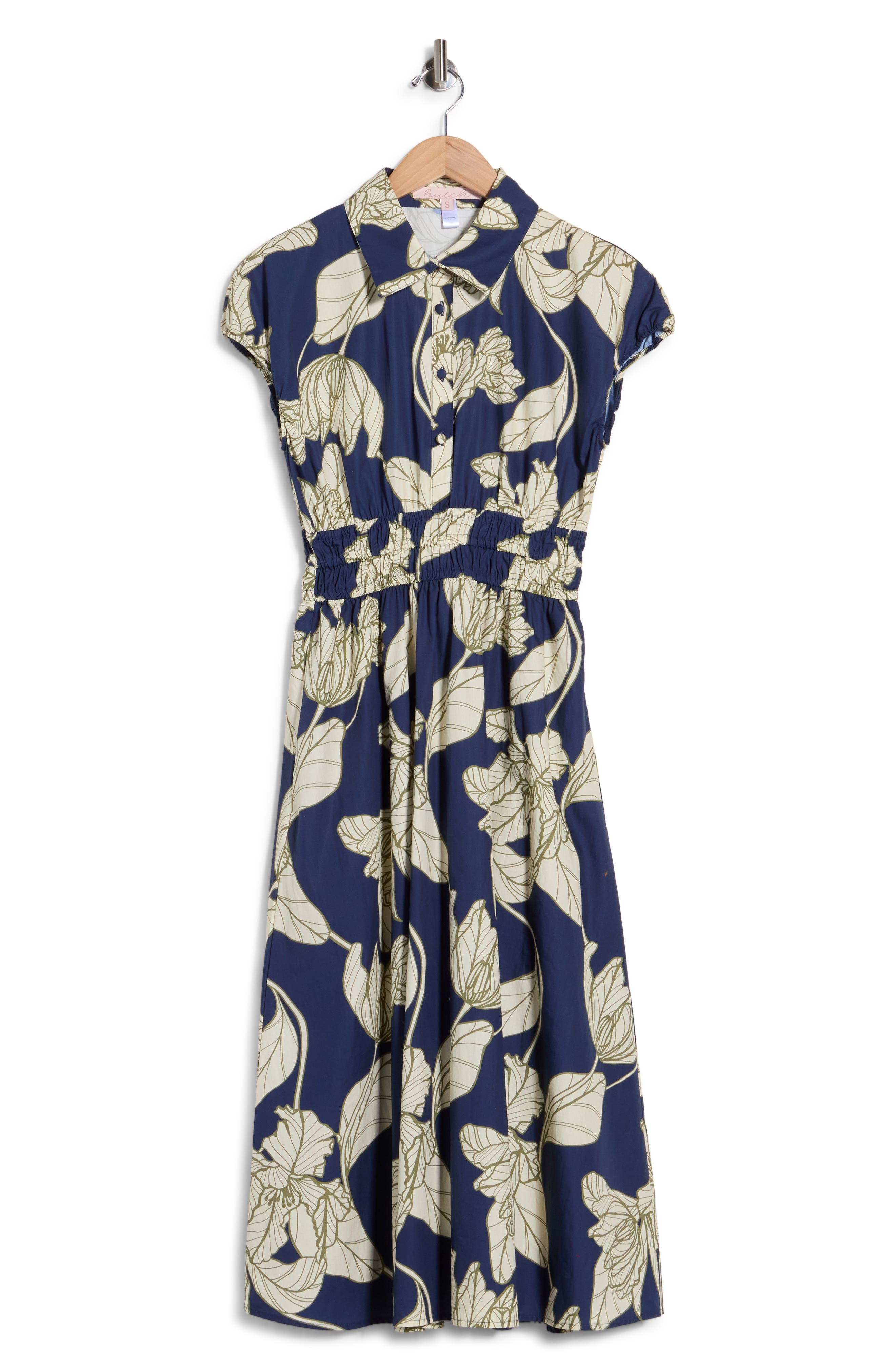 selected NAVY DRAMATIC VINING IRIS