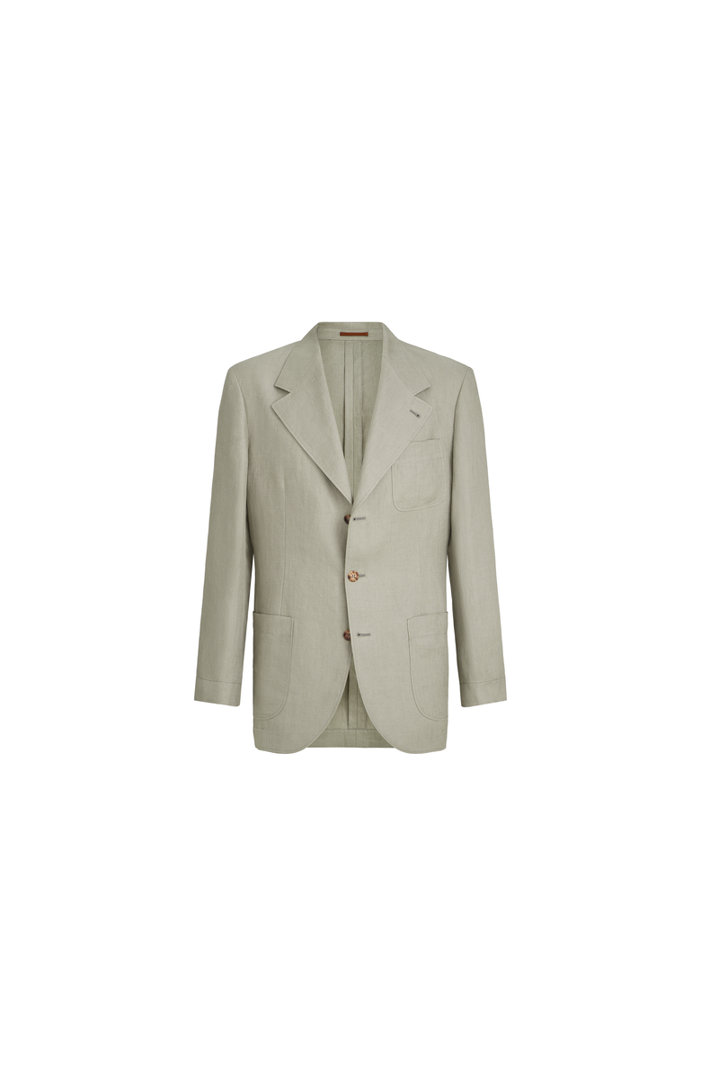 Brunello Cucinelli Chevron unlined blazer, Alternate, color, Sage