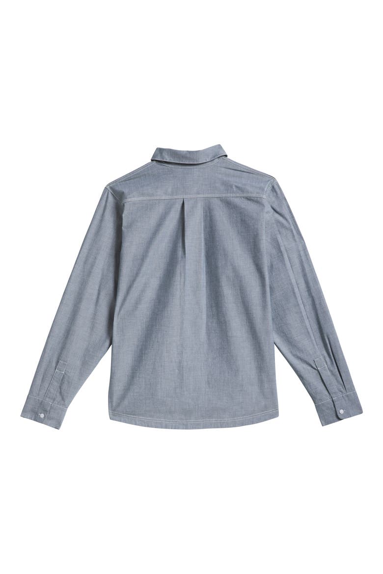 x Mark Gonzales Long Sleeve Button-Up Shirt, Alternate, color, AURORA IVY