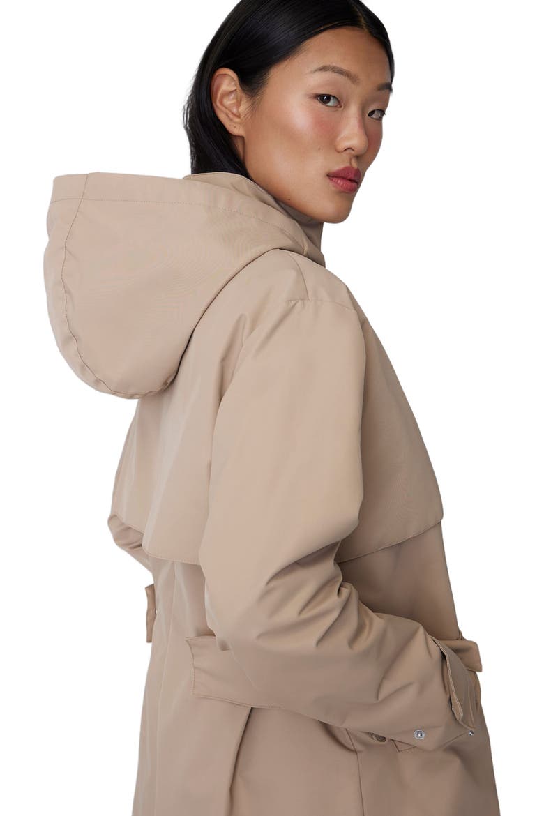 MARINA | Hooded 3-in-1 Trench Coat, Alternate, color, Sand Beige