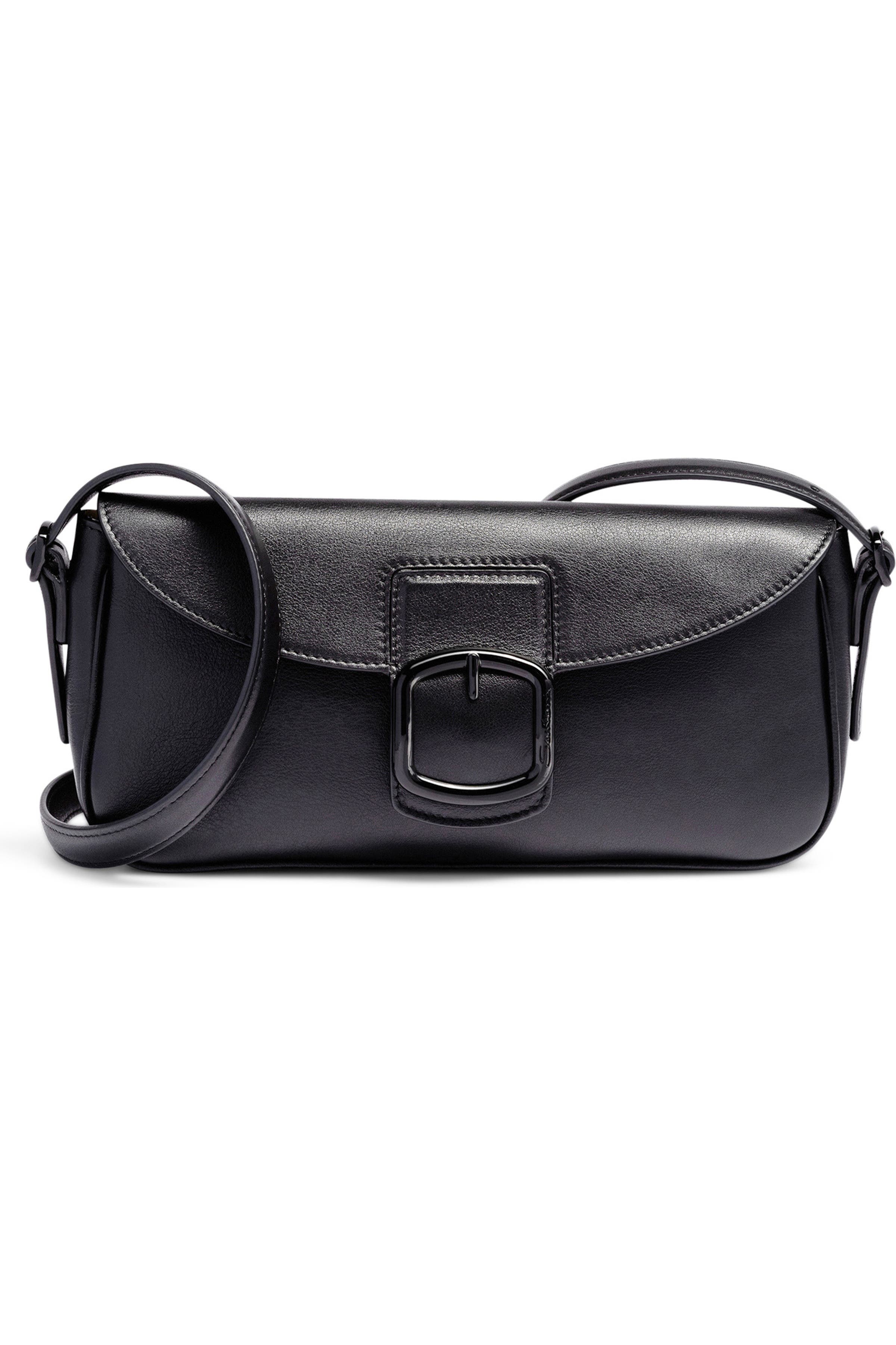 Santoni Leather shoulder bag, Main, color, 