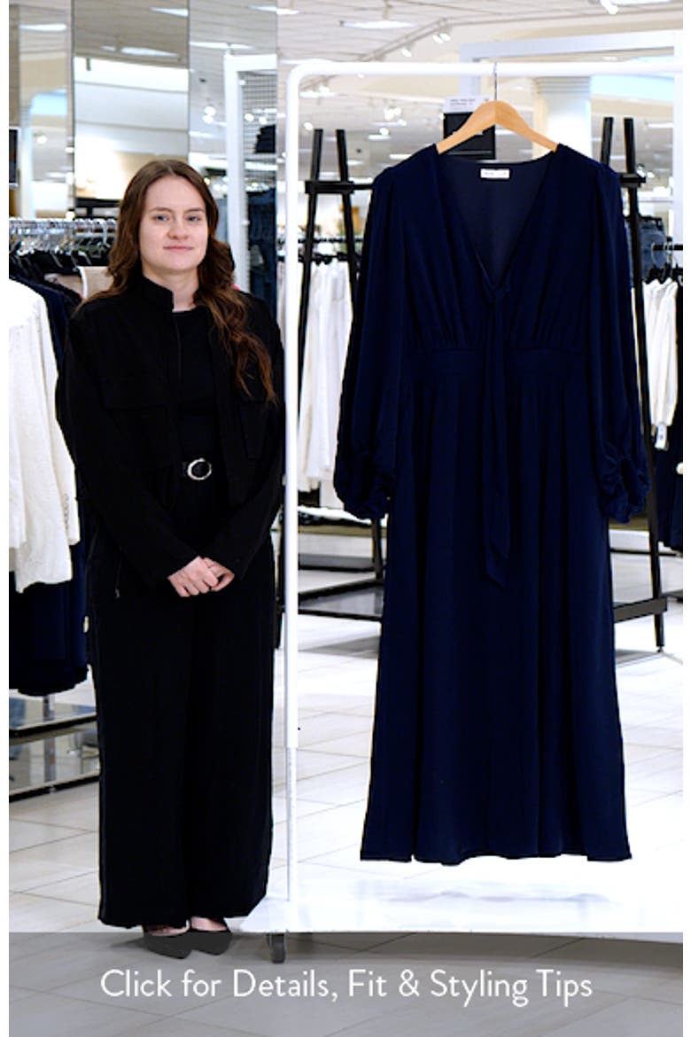 Ivanna Tie Neck Long Sleeve Maxi Dress video