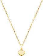 Tiny Blessings 14K Gold Modern Heart 12-14" Necklace
