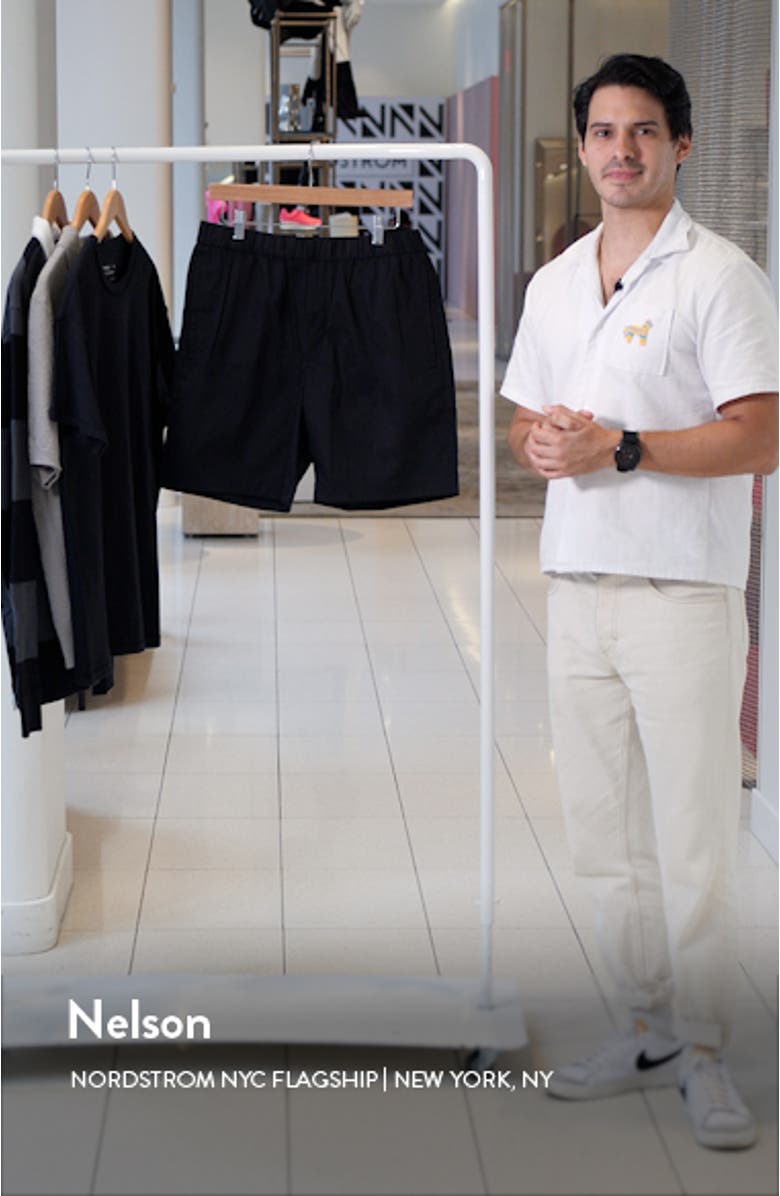 Elastic Waist Cotton Blend Shorts, sales video thumbnail