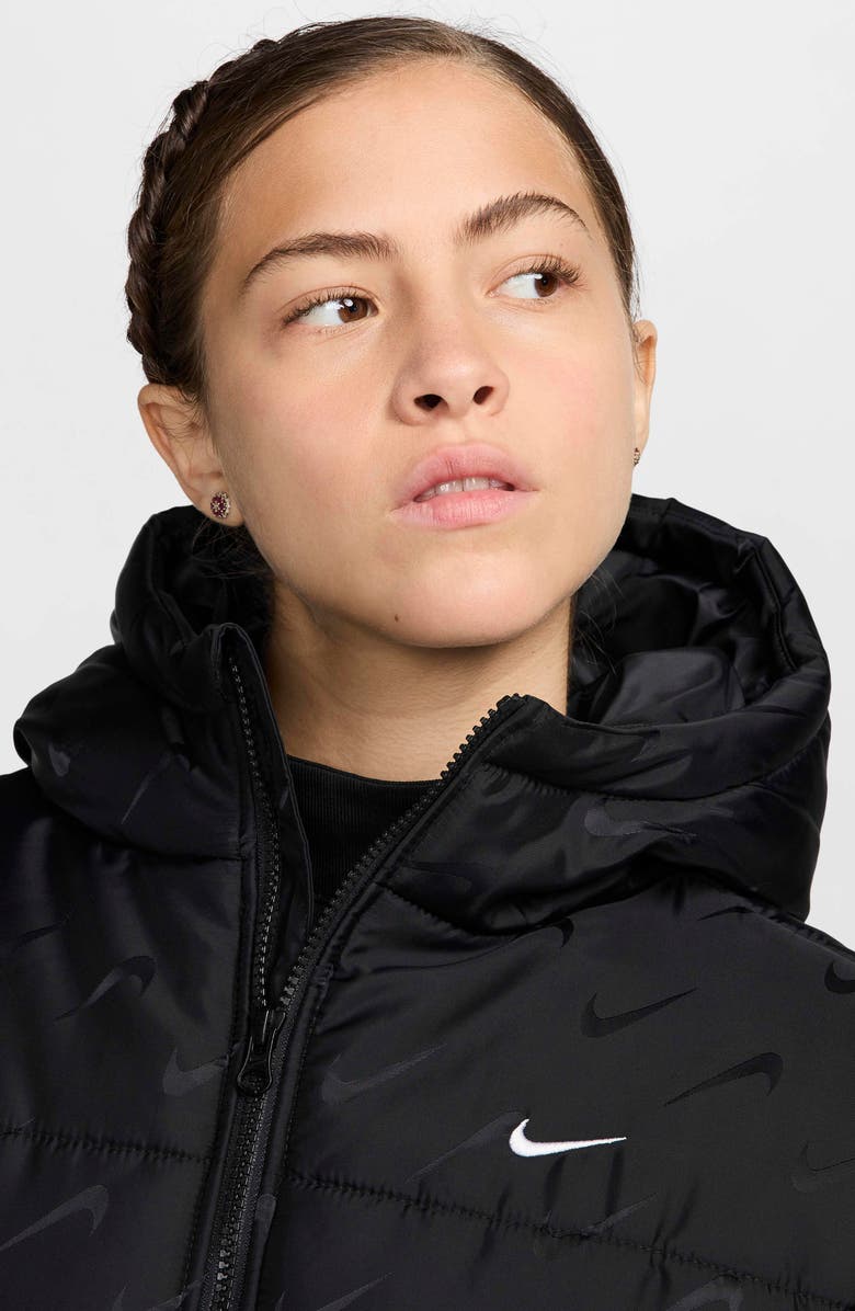 Nike Sportswear Swoosh Jacquard Therma-FIT Puffer Jacket, Alternate, color, 