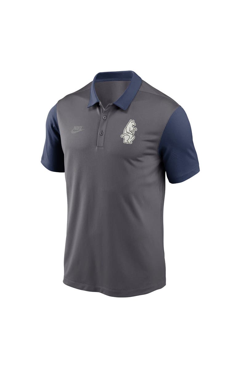 Nike Men's Nike Charcoal Chicago Cubs Franchise Cooperstown Collection Polo, Alternate, color, Charcoal