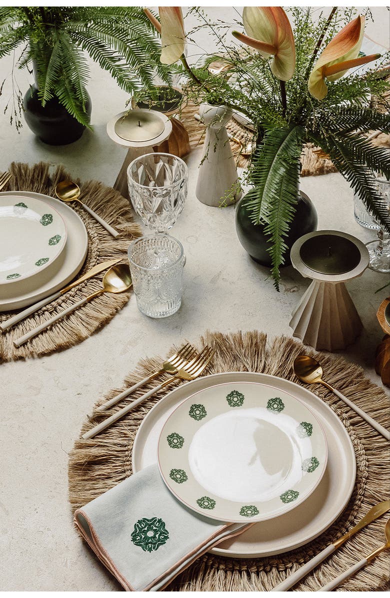 House of Revelry Bleached Tall Pillar Candle Holder, Alternate, color, Whitewash