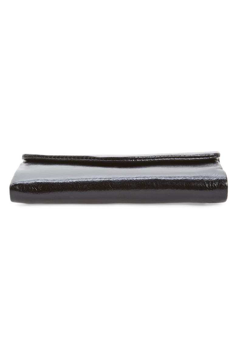 'Lacy' Trifold Wallet, Alternate, color, BLACK