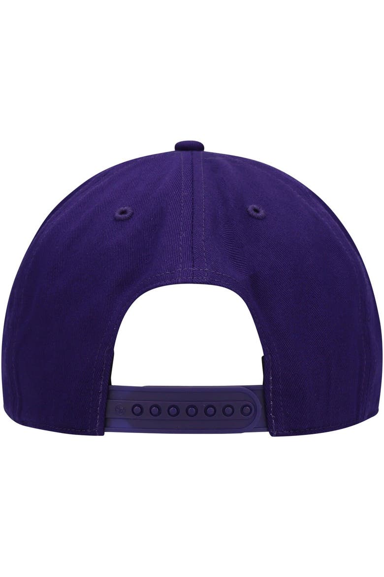 Men's '47 Purple Los Angeles Lakers Reflex Hitch Snapback Hat, Alternate, color, Purple