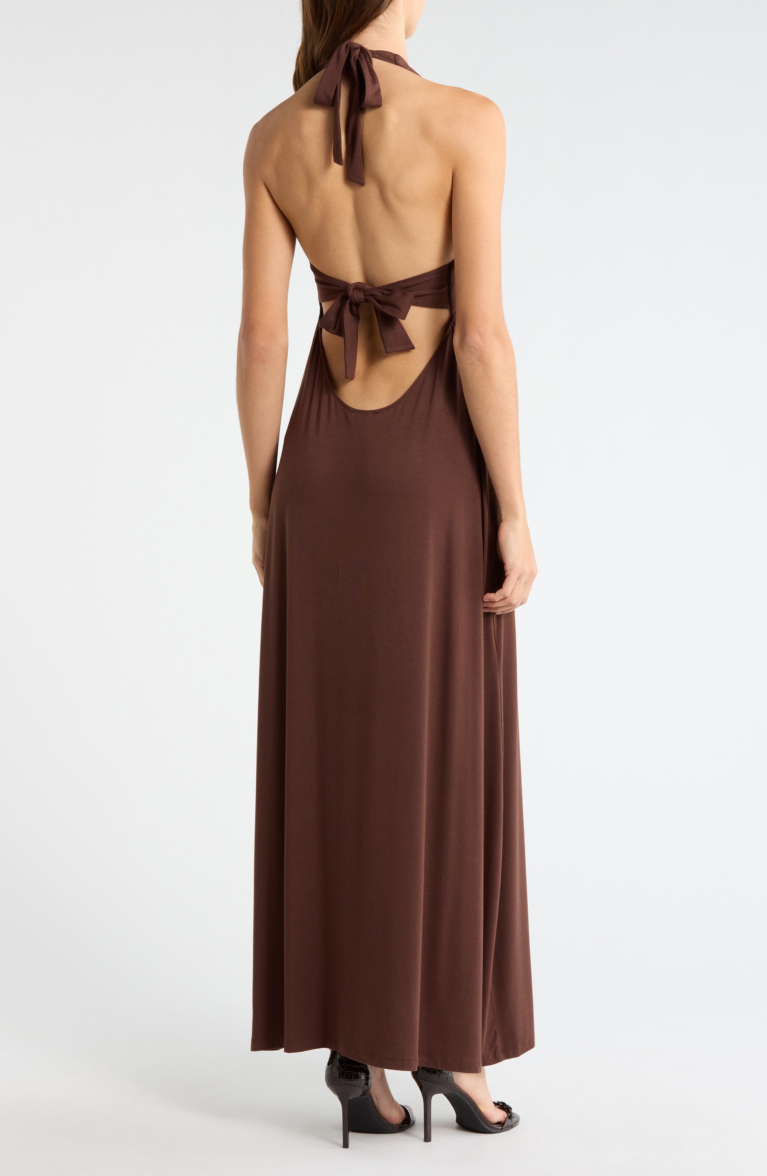 Third Charm Alexa Halter Maxi Dress - image 2