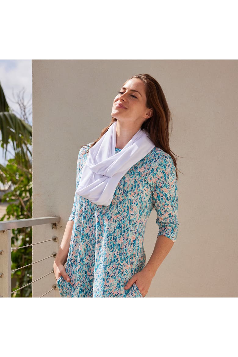Packable Infinity Scarf, Alternate, color, White