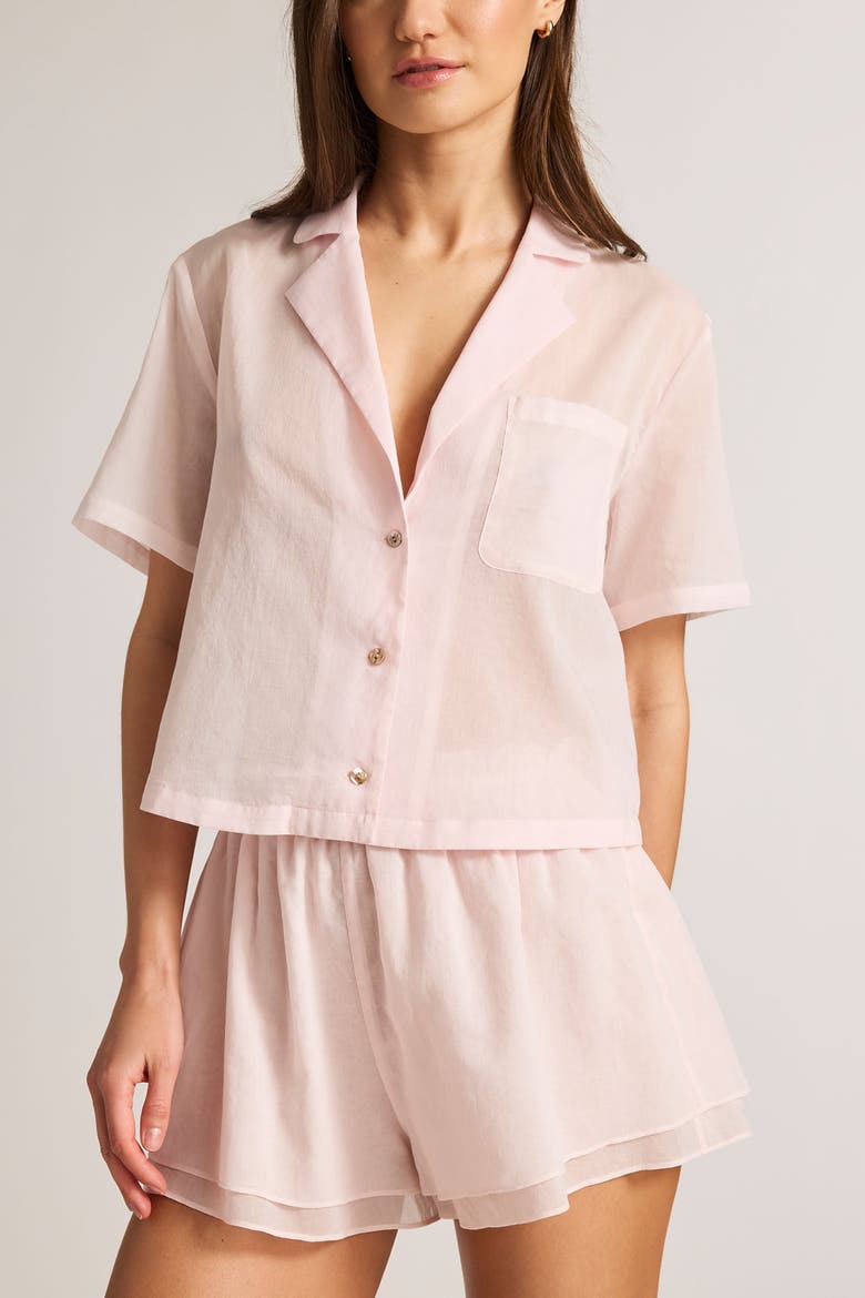 Island Short Sleeve Shirt, Main, color, Shell