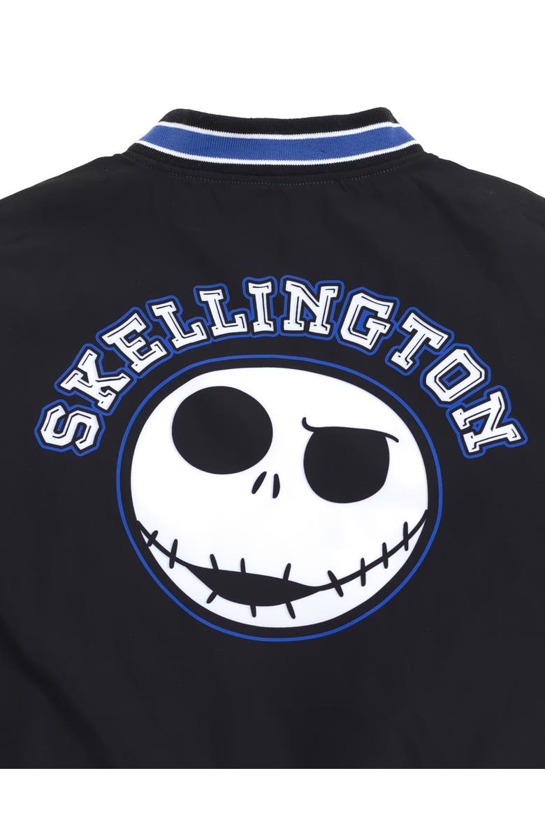 Disney Nightmare Before Christmas Varsity Bomber Jacket, Alternate, color, Black Grey Jack
