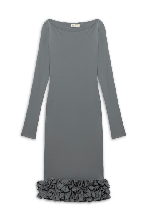 Nocturne Jersey Maxi Dress With Ruffle Detail