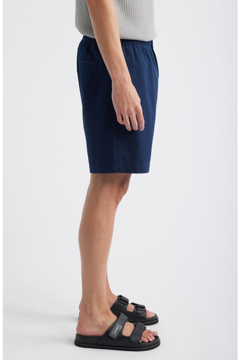 Easy Elastic Waist Cotton Shorts, Alternate, color, BALTIC - XHX