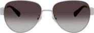 COACH 57mm Gradient Pilot Sunglasses
