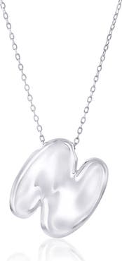 SIMONA Bubble Initial Pendant Necklace