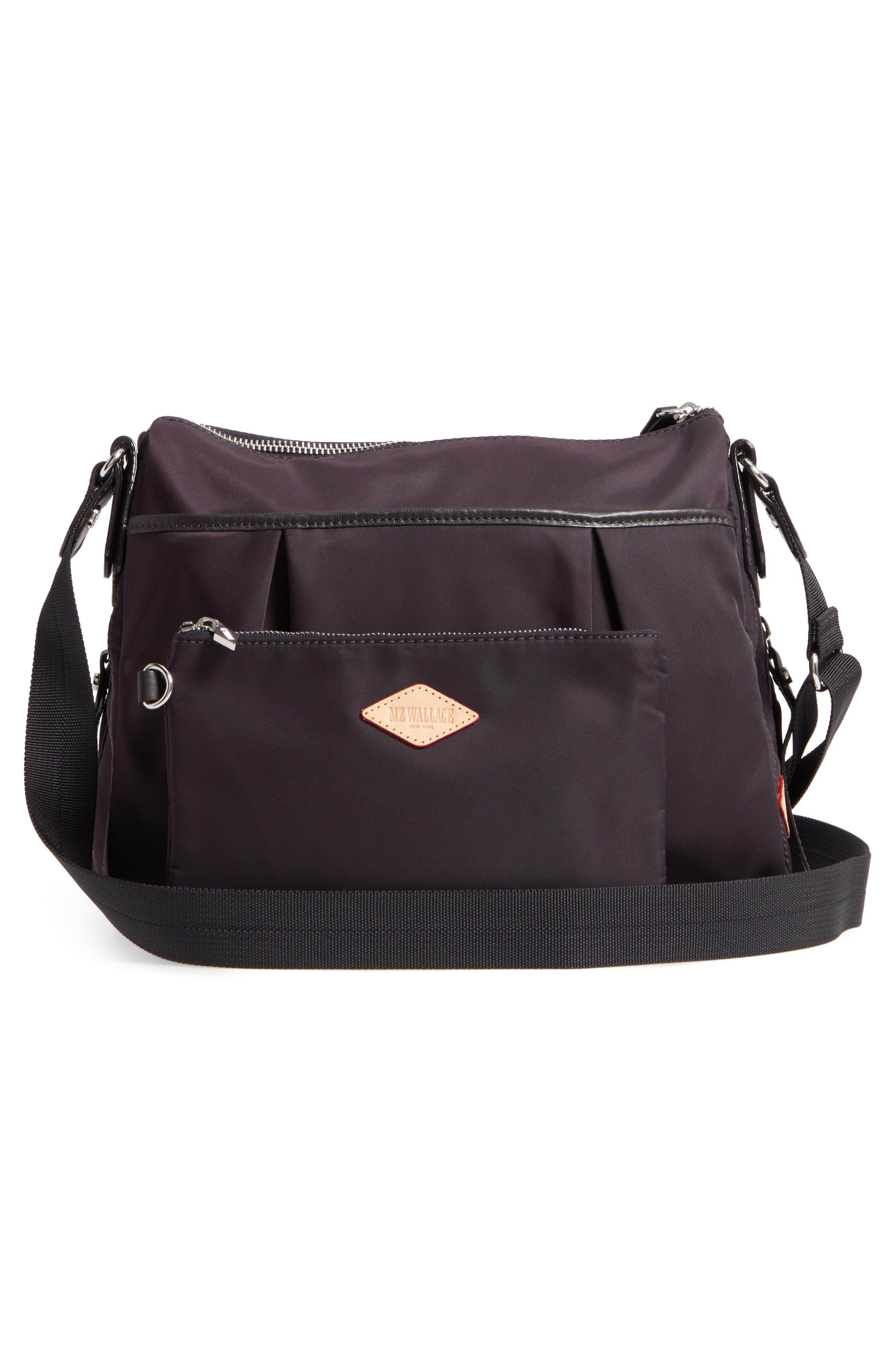 MZ Wallace Paige Crossbody Bag, Alternate, color, Damson