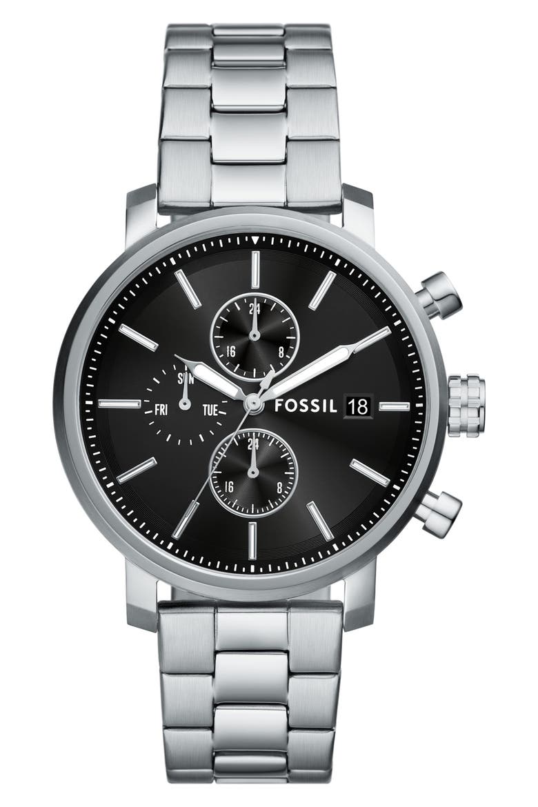 Rhett Multifunction Stainless Steel Watch, Main, color, SILVER