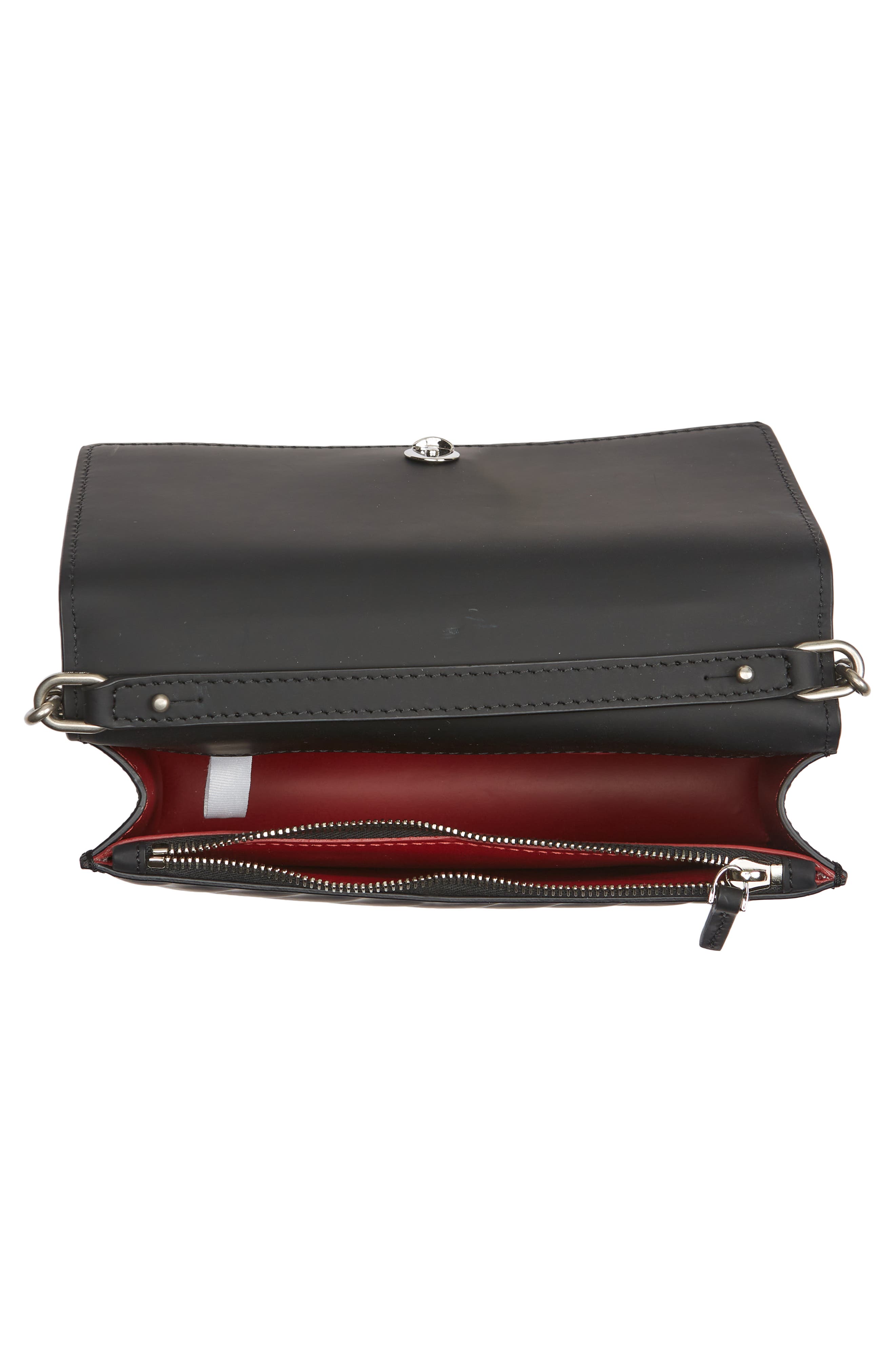 Off-White Jitney 0.5 Matte Leather Shoulder Bag, Alternate, color, 