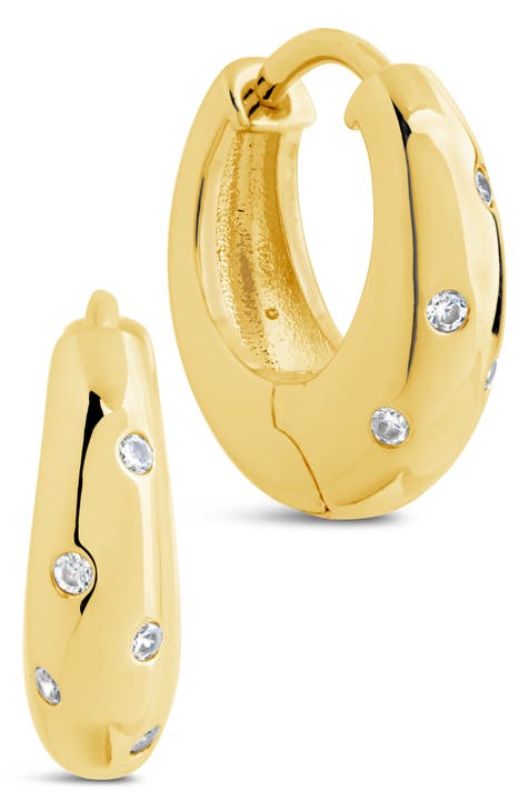 Sierra CZ Hoop Earrings