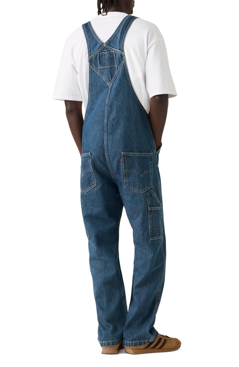 Levi's Loose Cotton Denim Overalls, Alternate, color, Get Involved Overall
