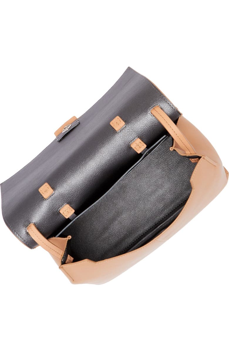 Christopher Kon Striped Combo Leather Satchel, Alternate, color,