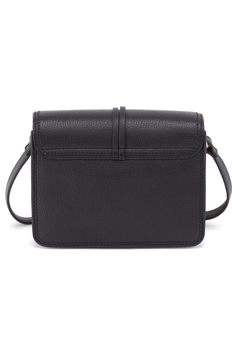 HOBO Small Eden Leather Crossbody Bag, Alternate, color, Black