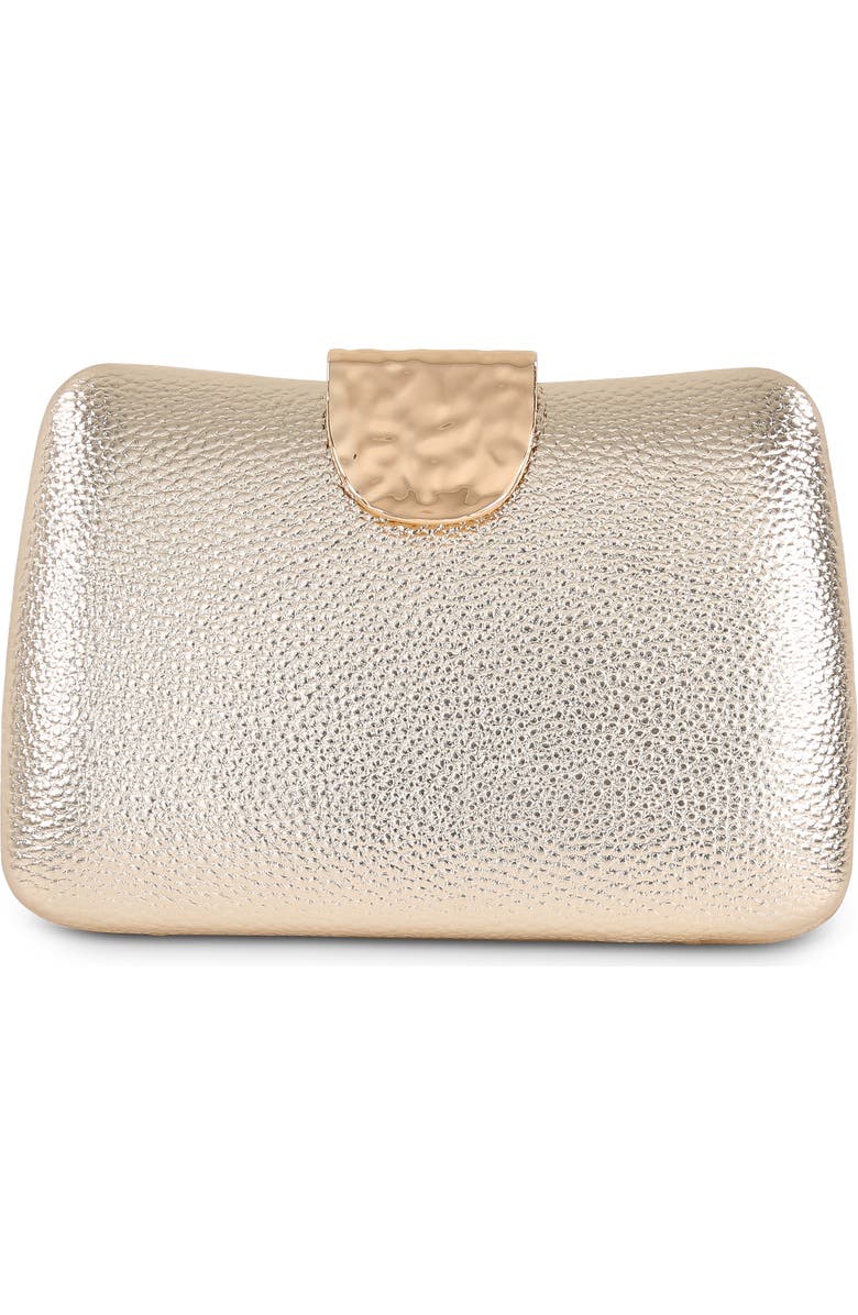 Jewel Badgley Mischka Tatum Faux Leather Clutch, Main, color,