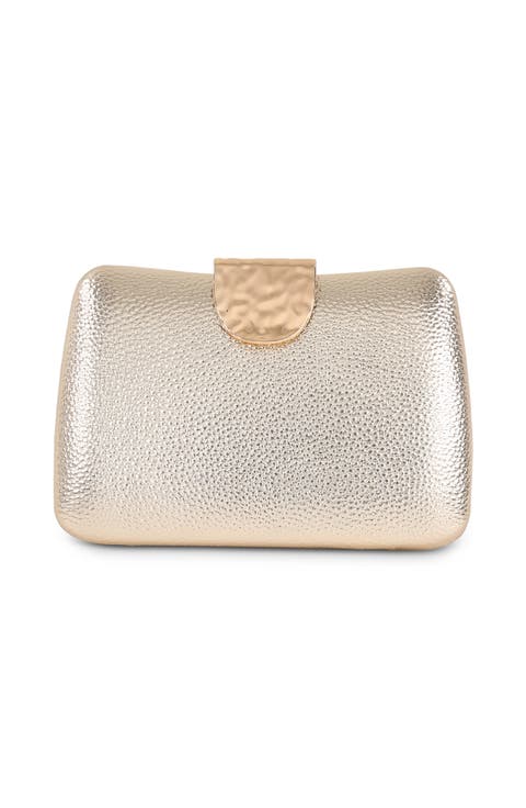 Tatum Faux Leather Clutch