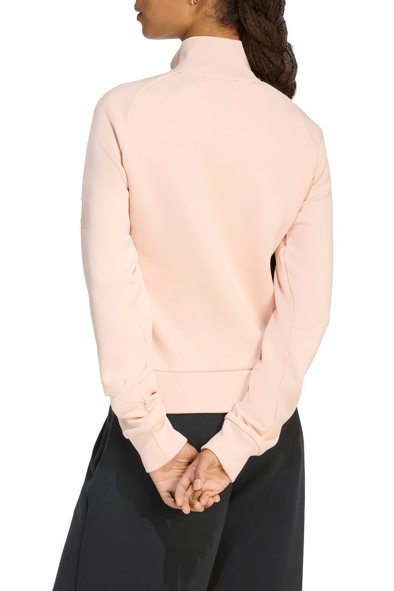 Soft Lux Slim Fit Track Jacket, Alternate, color, BLUSH PINK/ /