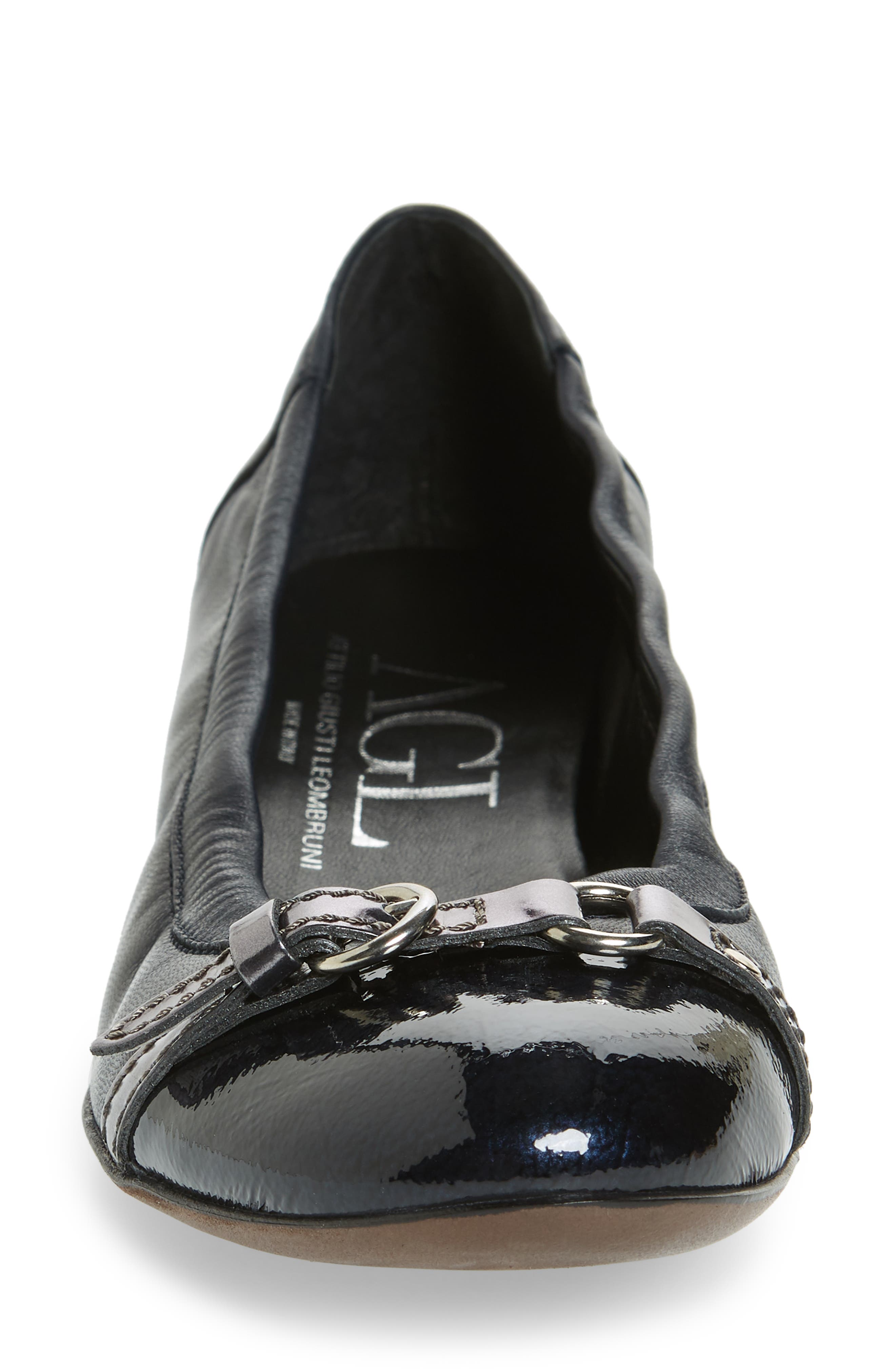 AGL Cap Toe Ballerina Flat, Alternate, color, 