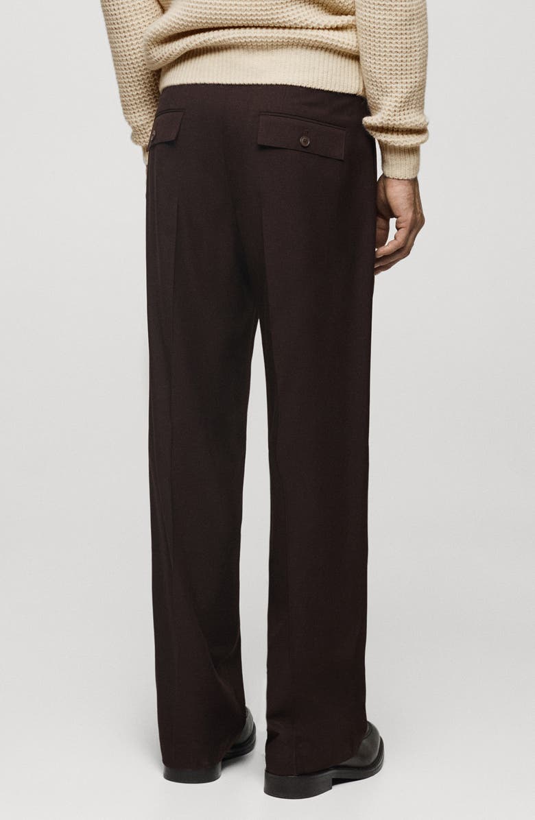 MANGO Regular Fit Pleated Pants, Alternate, color, 