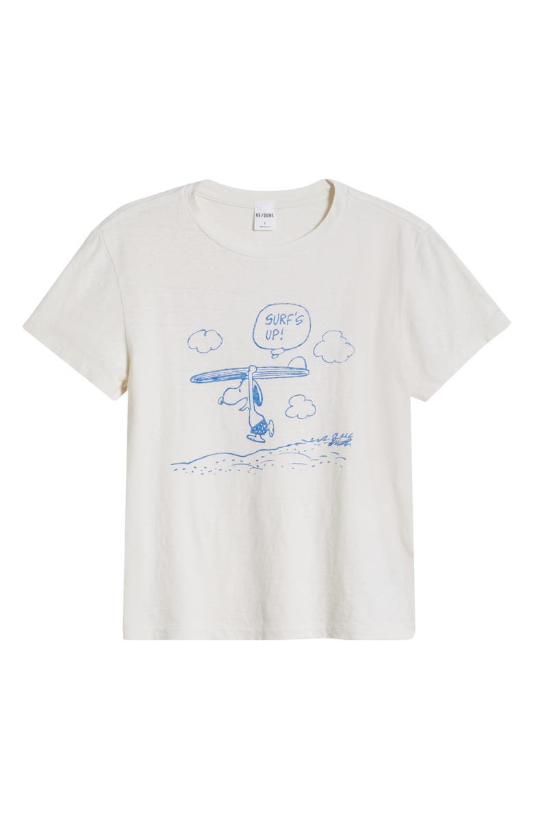 Re/Done Peanuts<sup>®</sup> Surf Snoopy Graphic T-Shirt, Alternate, color,