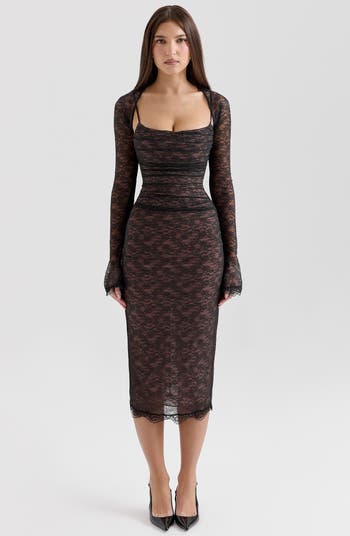 Gaia Lace Midi Dress