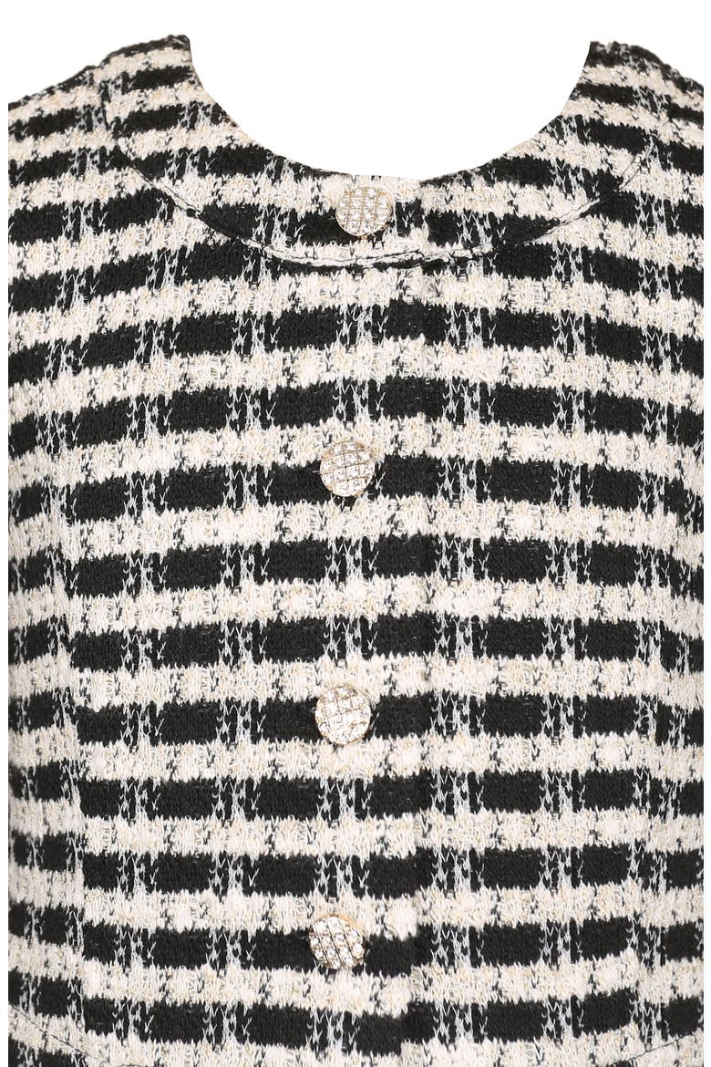 Kids Bouclé Jacket & Skirt Set, Alternate, color, BLK/IVORY