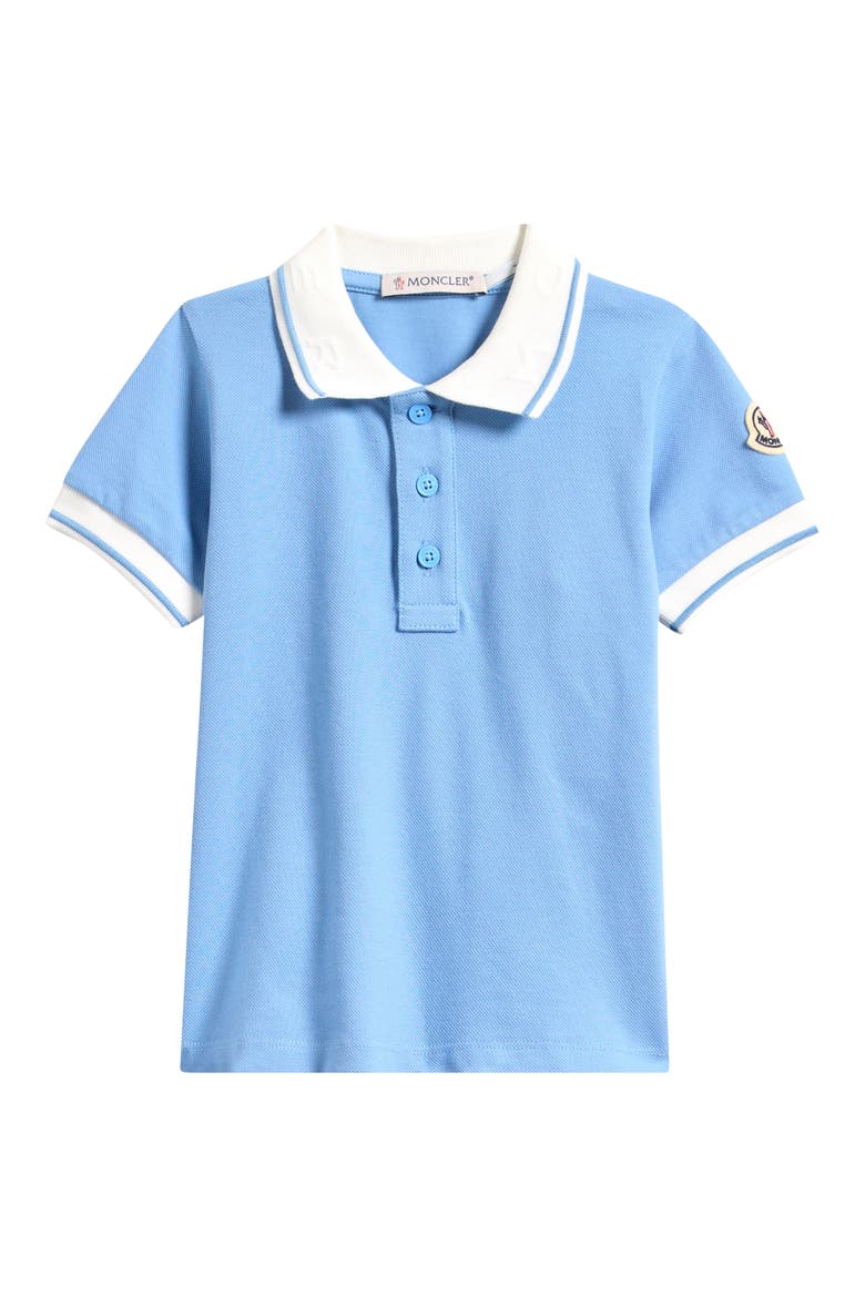 Kids' Tipped Polo, Main, color, BLUE