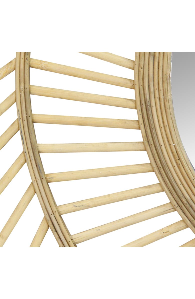 STRATTON HOME DECOR 31.50" Kristen Rattan Wall Mirror, Alternate, color, 