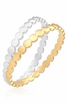 Set of 2 Two Tone Bangles