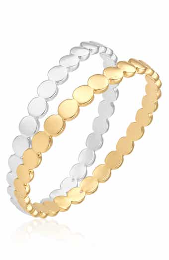 Set of 2 Two Tone Bangles