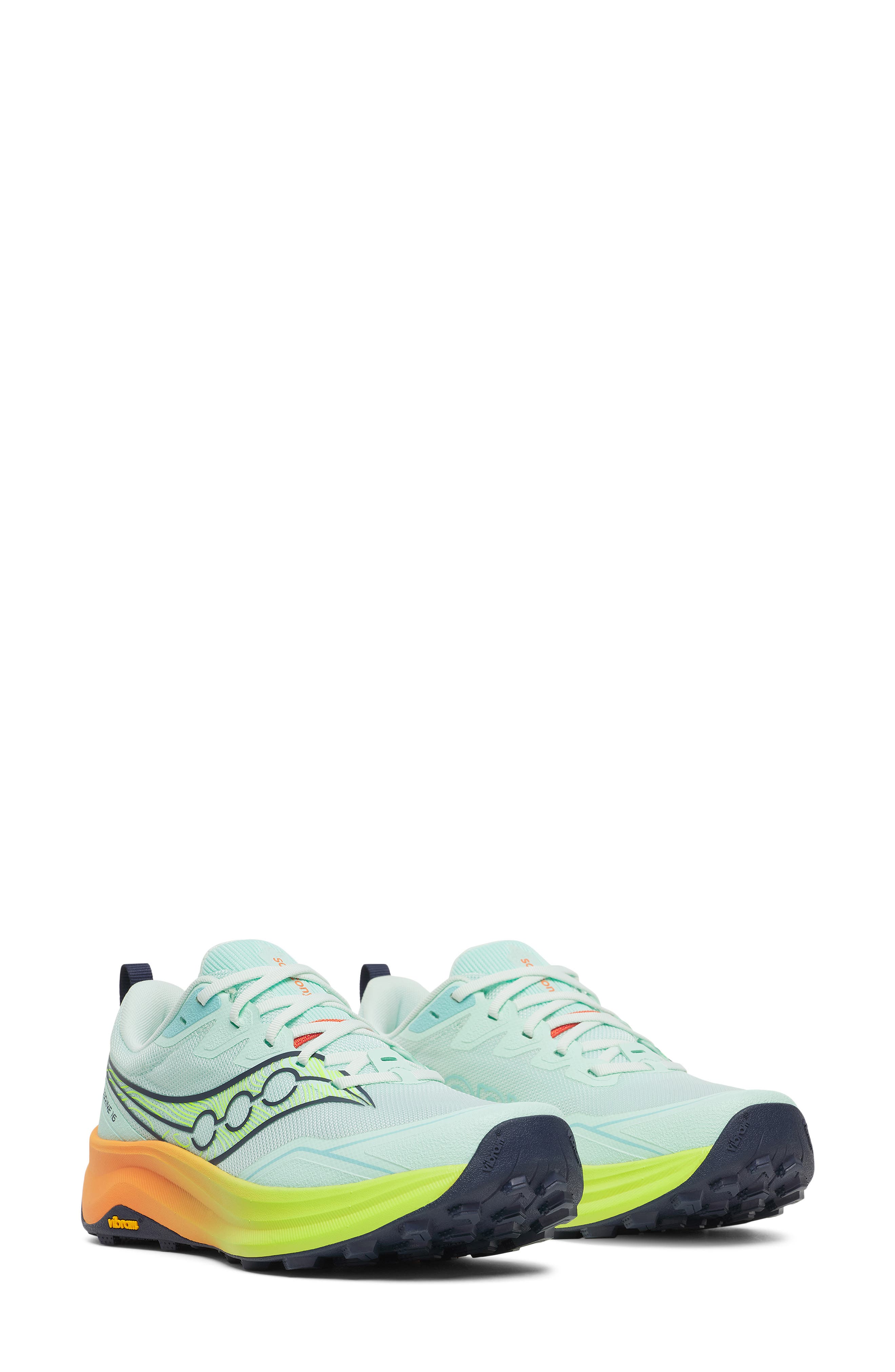 Peregrine 16 Trail Shoe, Alternate, color, AQUA/ CITRON