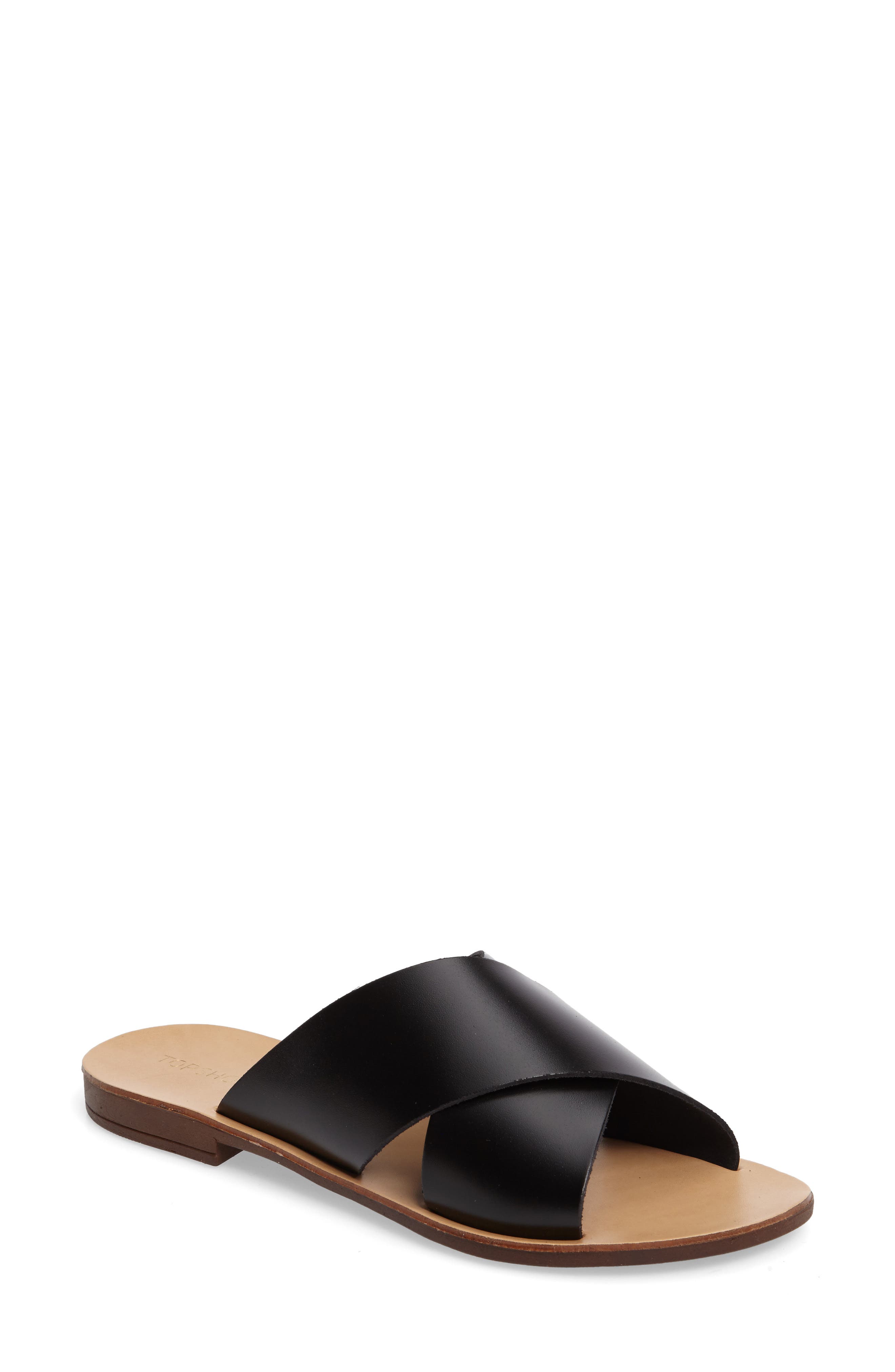 Hawaii Crisscross Sandal, Main, color, BLACK