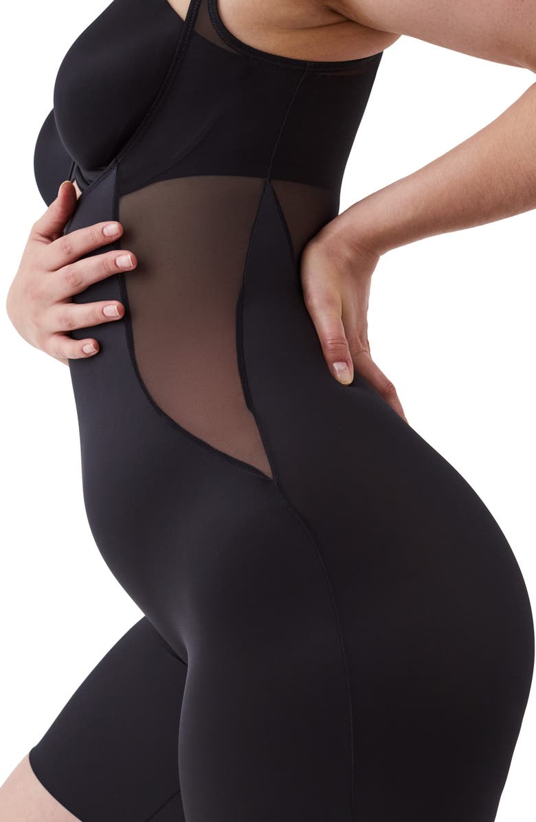 SPANX<sup>®</sup> Open Bust Mid Thigh Bodysuit, Alternate, color, 