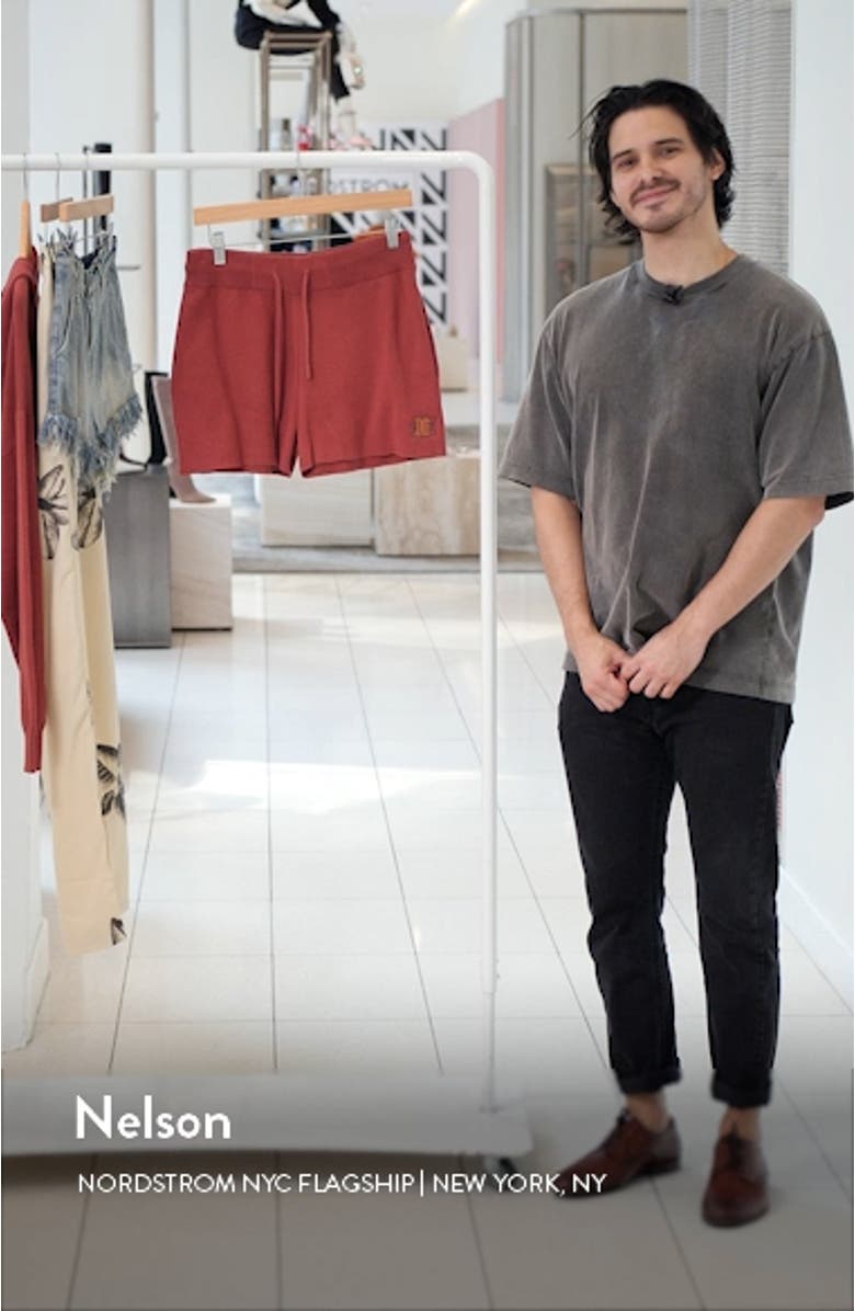 Cotton Jacquard Drawstring Shorts, sales video thumbnail