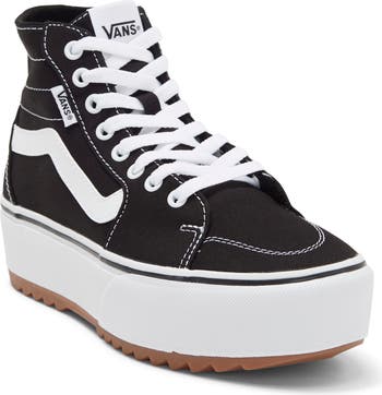 Vans SK8 Hi Platform 2.0 BlackSilver Chained Sneakers Womans 6 high quality