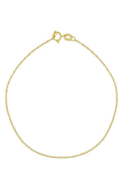 14K Gold Chain Bracelet